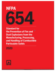 NFPA 654: Standard for the Prevention of Fire and Dust Explosions from the Manufacturing, Processing, and Handling of Combustible Particulate Solids (2020)