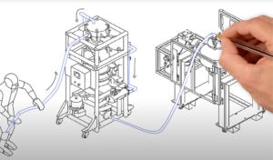 Hand drafting a VAC-U-MAX system