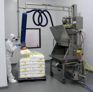 VAC-U-MAX Load Lifter and Bag Dump Station