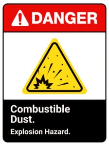 Combustible Dust Warning