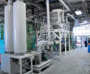 Larger receivers for lighter-weight powders