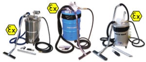 VAC-U-MAX compressed air-operated ATEX certified vacuum cleaners