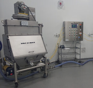 Bag Dump Station with integrated dust collection system